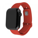 Curea Fixed Silicone Sporty pentru Apple Watch 42mm / 41mm / 40mm / 38mm Series, Rosie