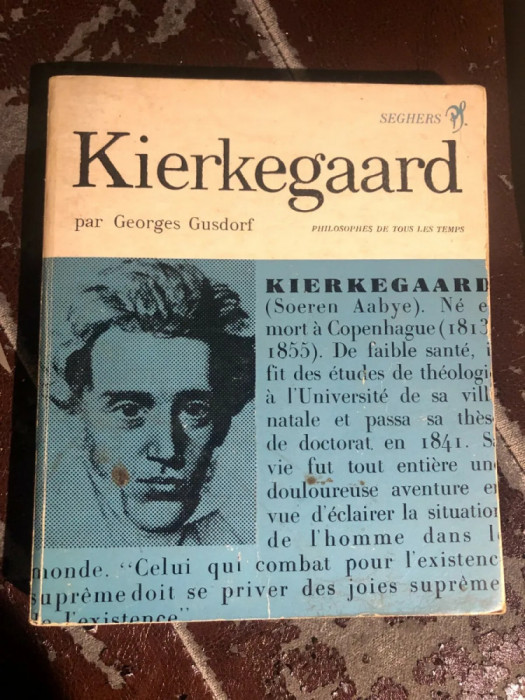 Kierkegaard/ Georges Gusdorf
