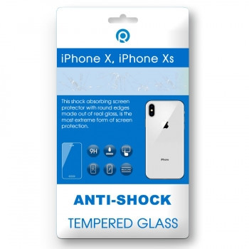 iPhone X, iPhone Xs Sticlă securizată 3D alb (partea din spate)