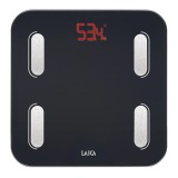 Cantar corporal Smart Body Composition Laica, 180 kg, ecran LED, Negru