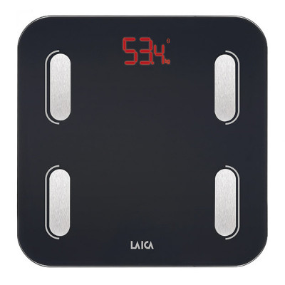 Cantar corporal Smart Body Composition Laica, 180 kg, ecran LED, Negru foto