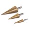 Set 3 Burghie Conice In Trepte, Numerotare Marcata, Material titan HSS