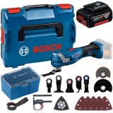 Bosch GOP 18V-34 + GBA - Multicutter valiza speciala accesorii + Acumulator Li-Ion 18 V 5 Ah
