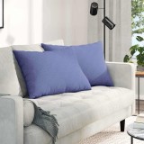 vidaXL Perne pentru canapea 2 pcs albastru 70 x 50 cm țesătură 42013753