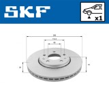 SKF VKBD 80030 V1 Disc frana