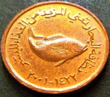 Cumpara ieftin Moneda exotica 5 FILS FAO - EMIRATELE ARABE UNITE, anul 2001 *cod 1368 = ZAYED, Asia