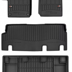 Set Covorase Auto Cauciuc Negro Mercedes-Benz Vito W447 2014→ Pro Line Tip Tavita 3D 3D408609 + Tavita Portbagaj Negro Mercedes-Benz Vito W447 2014→ T