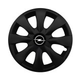 Set 4 capace roti potrivite jantelor de 15 inchi (R15) compatibile OPEL, Model - 316 Black Edition