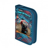 Cumpara ieftin Penar neechipat cu o clapa, dimensiune 13,5 X 19,5 X 3 Cm, Motiv Monster Truck, Herlitz