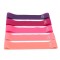 Set 5 benzi elastice,diverse exercitii,multifunctionale,multicolore - Roz Mov