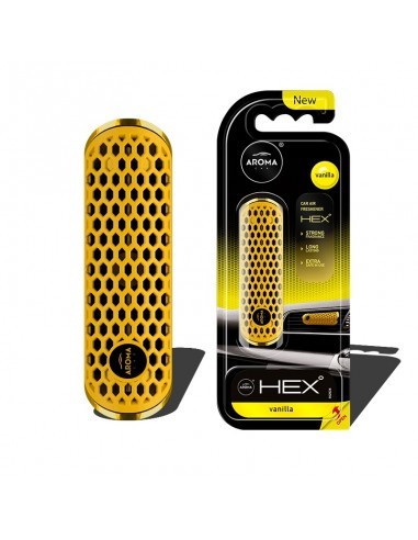 Odorizant auto Aroma Car Fancy Shapes Polymer Hex Vanilla