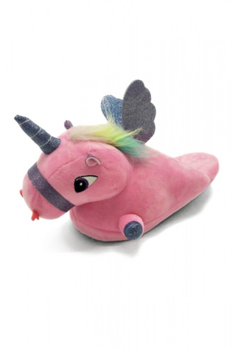 PC8-5 Papuci pufosi de casa in forma de unicorn