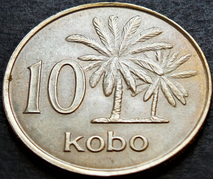 Moneda exotica 10 KOBO - NIGERIA, anul 1973 *cod 2742 = UNC