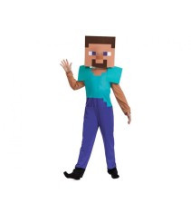 Costum carnaval Steve Minecraft pentru copii, marime M (7 - 8 ani)