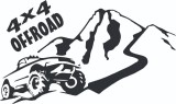 Cumpara ieftin Sticker 4&times;4 off road 50x 50 cm