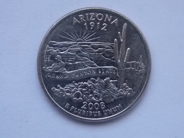 QUARTER DOLLAR 2008 USA-COMEMORATIVA-ARIZONA