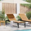 VidaXL Șezlong 1-persoană Negru 200 x 55 x 35cm Lemn masiv de acacia 4010620