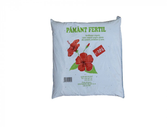 Pamant flori 10 litri se vinde la palet de 6 buc