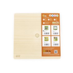 Puzzle din 9 piese mari Mama si puiul Rata, Viga
