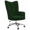 Gossi scaun de relaxare, verde inchis, catifea