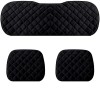 Set huse scaun pentru sezut fata + spate NEGRE