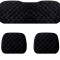 Set huse scaun pentru sezut fata + spate NEGRE