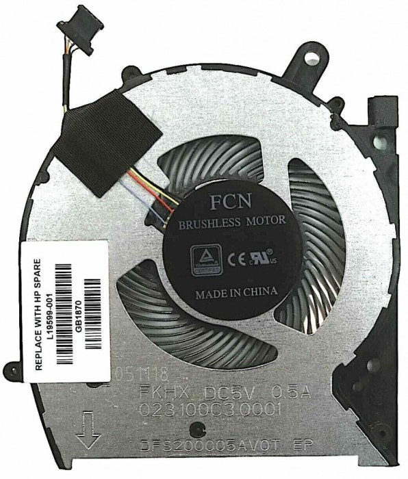 Cooler laptop, HP, Pavilion 13-AG, L24198-001, L23528-001, DFS200005AV0T