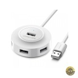 Hub USB UGREEN CR106 4 x USB-A 1m Alb