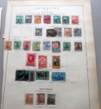 Colecție Argentina 1858&ndash;1893 &ndash; peste 60 timbre clasice pe 3 pagini de album filatelic -A42