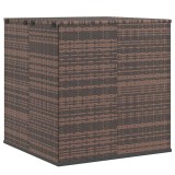 Cumpara ieftin Lada gradina pentru perne, maro, 100x97,5x104 cm, ratan PE