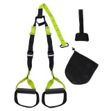 Cumpara ieftin Sistem TRX suspension trainer reglabil pentru acasa, negru-verde, 150 kg
