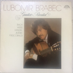 Lubomir Brabec Guitar recital disc vinyl lp muzica baroca chitara clasica VG+