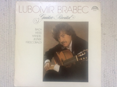 Lubomir Brabec Guitar recital disc vinyl lp muzica baroca chitara clasica VG+ foto