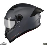 Cumpara ieftin Casca integrala pentru scuter - motocicleta Axxis Fenix A12 gri mat &ndash; tip viziera: MT-V-31B &ndash; DKS429 XXL (63/64cm)