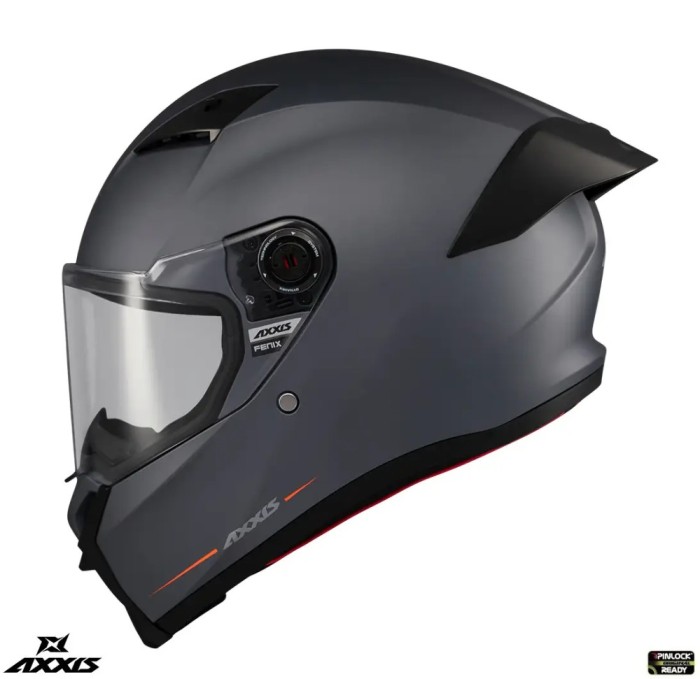 Casca integrala pentru scuter - motocicleta Axxis Fenix A12 gri mat &ndash; tip viziera: MT-V-31B &ndash; DKS429 S (55/56cm)