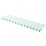 VidaXL Rafturi, 2 buc., 100 x 25 cm, panouri sticlă transparentă 3051585