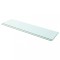 Gossi rafturi, 2 buc., 100 x 25 cm, panouri sticla transparenta