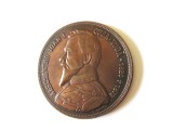 Rară! Medalie A.I.Cuza 40 ani de la abdicare 1906 in stare foarte buna,gravor Șaraga