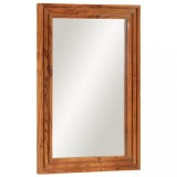 vidaXL Oglindă de baie, 50x70 cm, lemn masiv de acacia și sticlă 377590