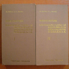 INDICATOR KILOMETRIC RUTIER AL REPUBLICII SOCIALISTE ROMANIA , VOL I , II de D. SAVU , L. SAVU , 1974