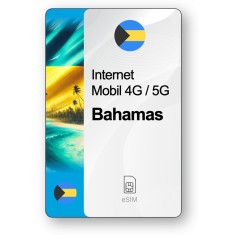 eSIM Internet Bahamas, valabil 7 zile, trafic 1 GB, Standard