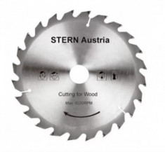 STERN Disc taiere lemn pentru fierastrau circular 24 dinti, 185 mm foto