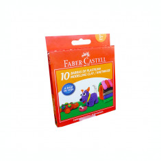 Plastilina 10 culori Faber Castell PLP-10, 120820 foto