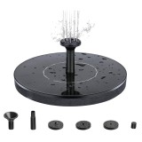 Fantana Solara Gradina 16cm, Pompa 150L/H, Panou Solar 7V, Inaltime 50cm, ABS, Multicolor, Exterior, Terasa