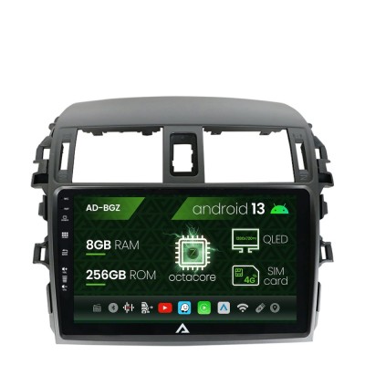 Navigatie Toyota Corolla (2007-2013), Android 13, Z-Octacore 8GB RAM + 256GB ROM, 9 Inch - AD-BGZ9008+AD-BGRKIT067 foto
