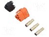 Conector alimentare DC, 500V, 3 pini, seria QS, {{Dimensiune pin}}. DONGGUAN QS ELECTRONIC TECH CO.,LTD - QS6T-F