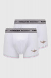 Aeronautica Militare boxeri 2-pack barbati, culoarea alb, AM1UBX003
