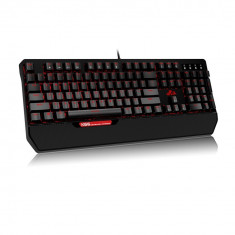 Tastatura gaming mecanica USB anti-ghosting iluminata LED, taste programabile, Rii foto