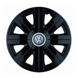 Set 4 Capace Roti pentru Volkswagen, model Cosmos Black, R15