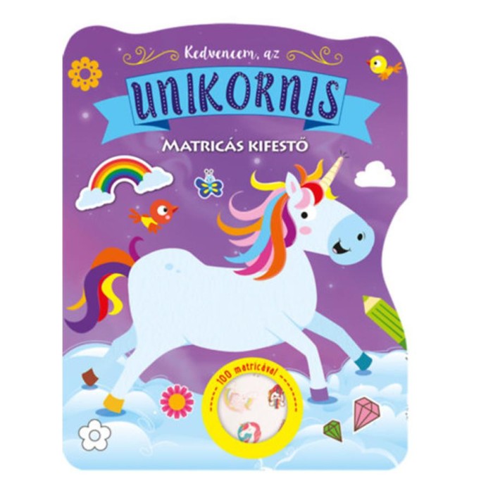 Kedvencem, az unikornis - Matric&aacute;s kifestő